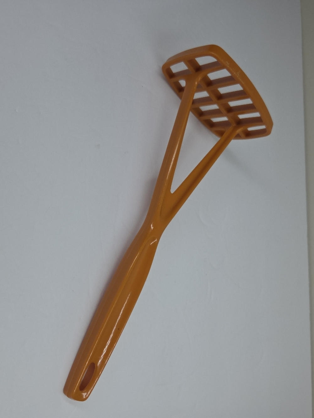 Vtg Foley Orange Nylon Plastic Potato Vegetable Fruit Masher Handheld Manual
